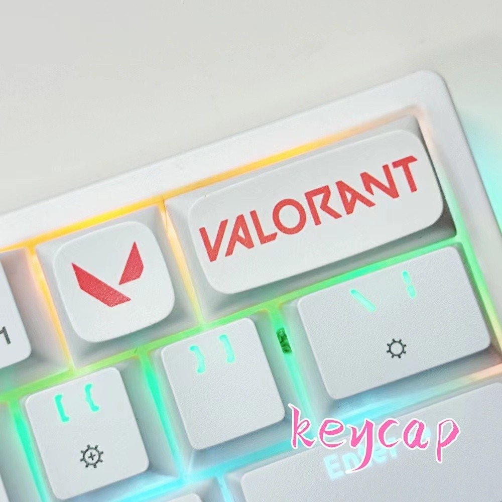 Valorant Keycap PBT XDA เหมาะสําหรับสวิตช์คีย์บอร์ดเชิงกล Keycap KUYKY