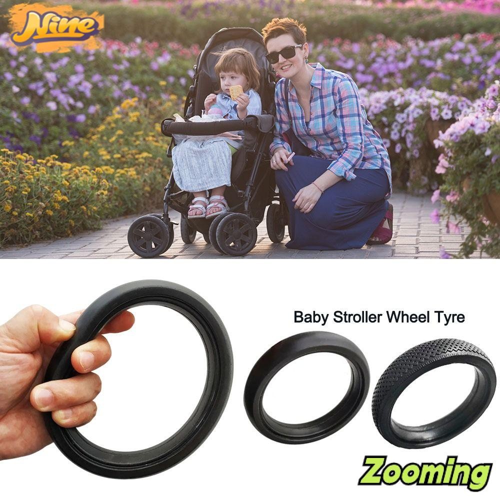 Zooming รถเข็นเด็กทารกล้อ Tyre, ยางทนทานเด็กรถเข็นเด็กล้อ Tyre, คุณภาพสูงเงียบแบริ่ง Pram อุปกรณ์เสริมรถเข็นเด็กยางสําหรับ Babyzenes Yoyo Yoya YuYu