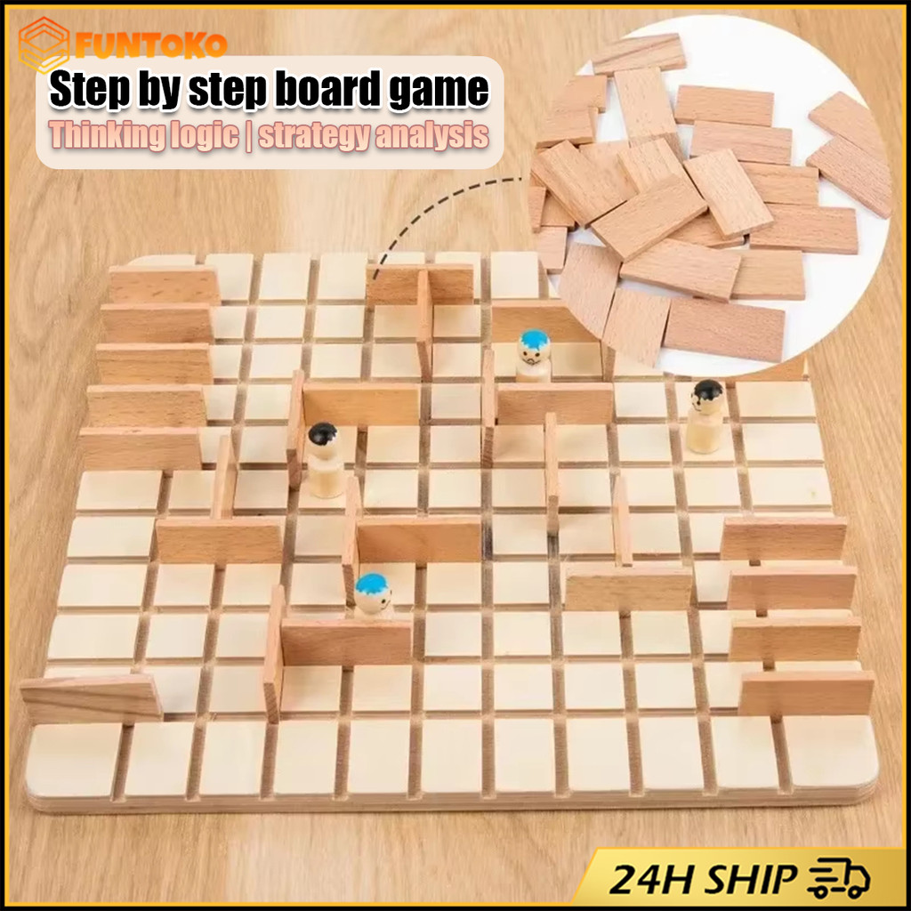 สินค้ามีคุณภาพ quoridor board game บอดเกมส์ไม้ เกมครอบครัว เสริมพัฒนาการเด็ก