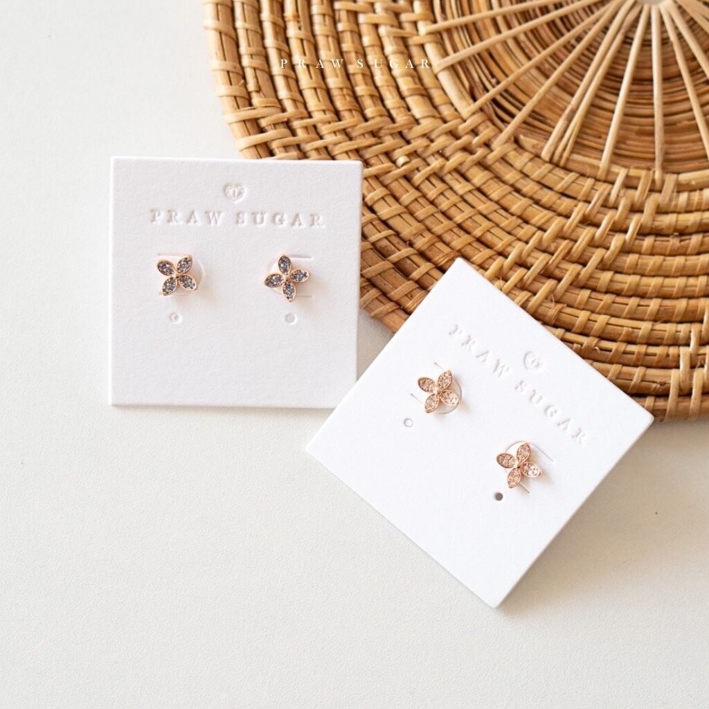 Lily Flower Earrings - ต่างหูดอกลิลลี่ (ก้านต่างหูเงินแท้)