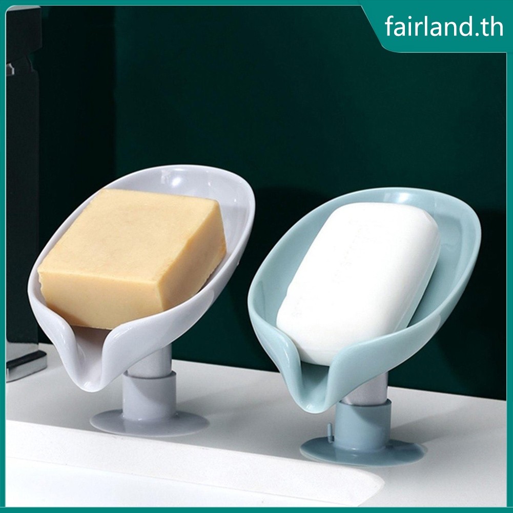 <FAIRLAND> จานสบู่กันลื่นอ่างล้างจานชั้นวางท่อระบายน้ํากล่องสบู่ถาดห้องน้ําถ้วยดูด