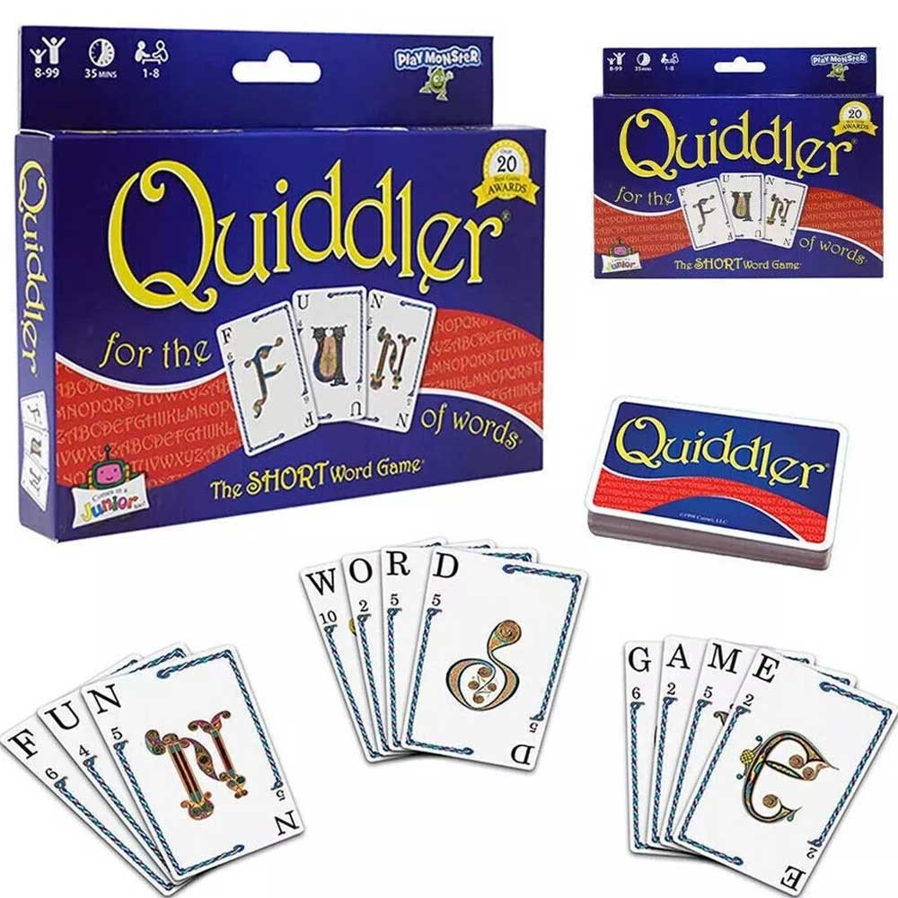 Card Game Quiddler Make Short Words With Cards to Win
