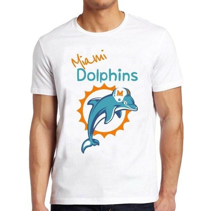 Miami Dolphins 80S Sports Florida Football Cool Tee T Shirt M239