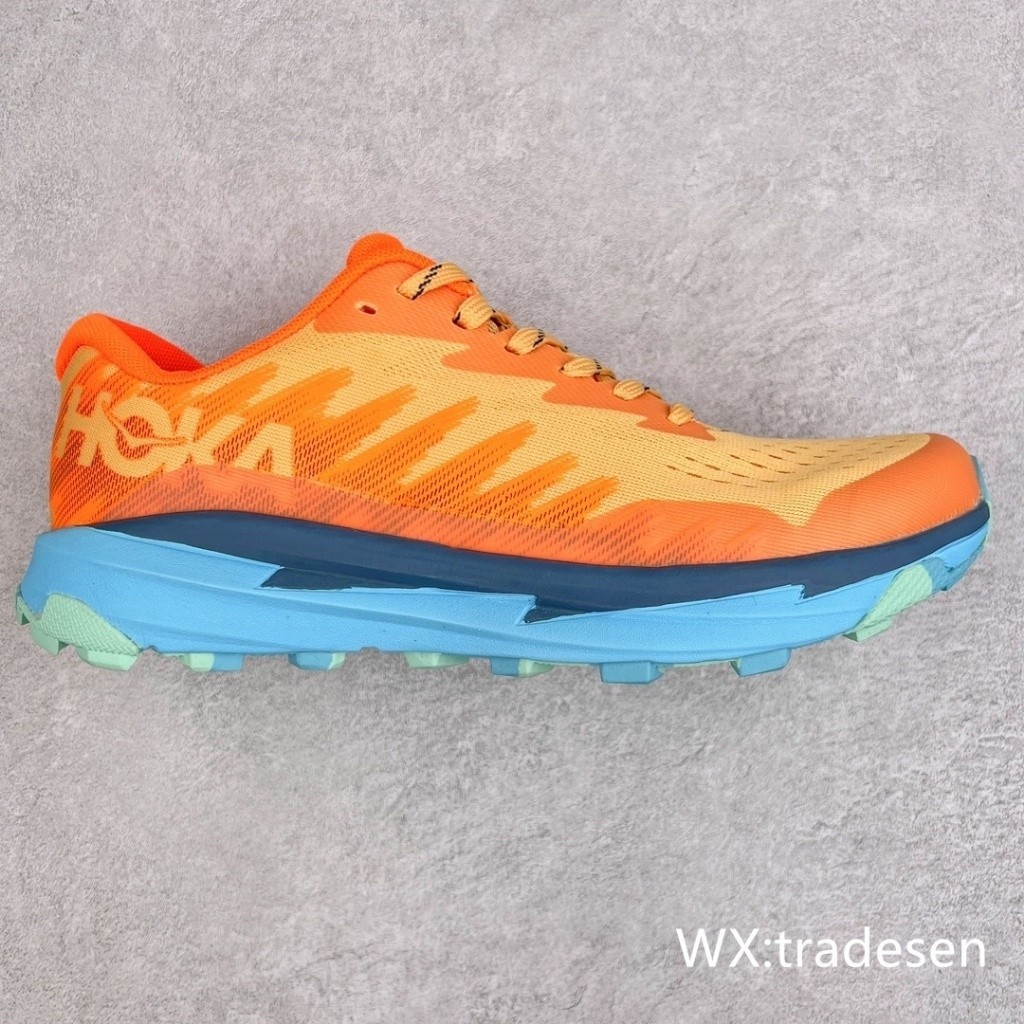 2025New Hoka ONE ONE Torrent 3 thyme/Fiesta ORANGE Blue Trail-รองเท้าวิ่ง