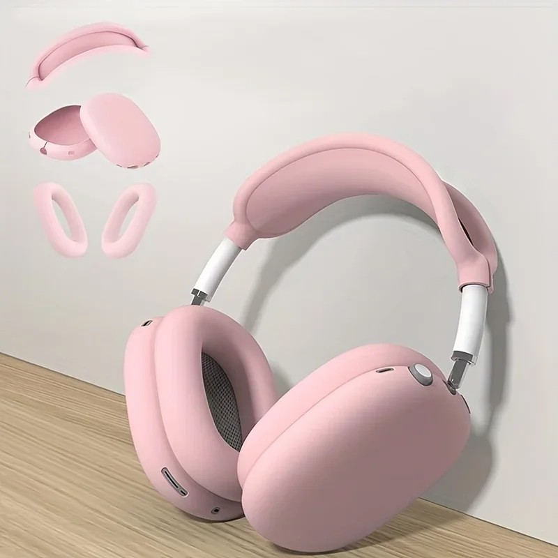 5in1 ที่คาดผมแบบนุ่มฝาครอบซิลิคอนสําหรับ Airpods Max หูฟังป้องกันกรณีเปลี่ยนฝาครอบหูฟังอุปกรณ์เสริม