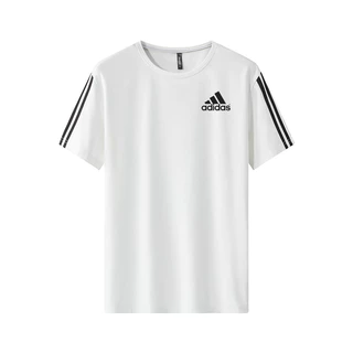 L-8xl ผ้าไหมน้ําแข็งกีฬา Simple plus size tshirt สําหรับชายธรรมดารอบคอเกาหลีแขนสั้นเสื้อยืดสําหรับชาย tops เสื้อผ้า Unisex #YB-2698-โฆษณา