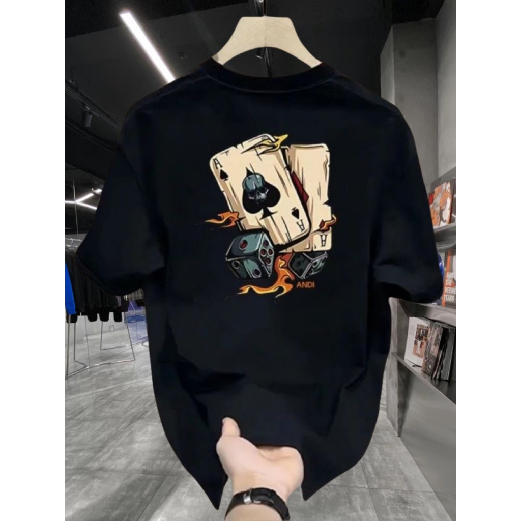 【ส่งจากไทย】เสื้อยืดลําลอง แขนสั้น คอกลม พิมพ์ลายตัวอักษร แฟชั่นสําหรับผู้ชาย และผู้หญิง