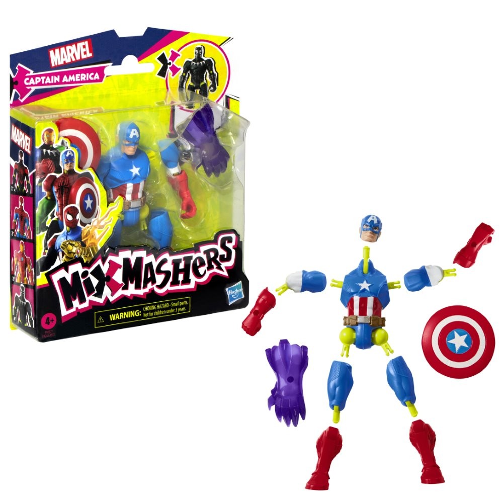 AVENGERS MIXMASHERS CAPTAIN AMERICA BASIC FIGURE ของเล่น โมเดล ฟิกเกอร์ กัปตัน อเมริกา