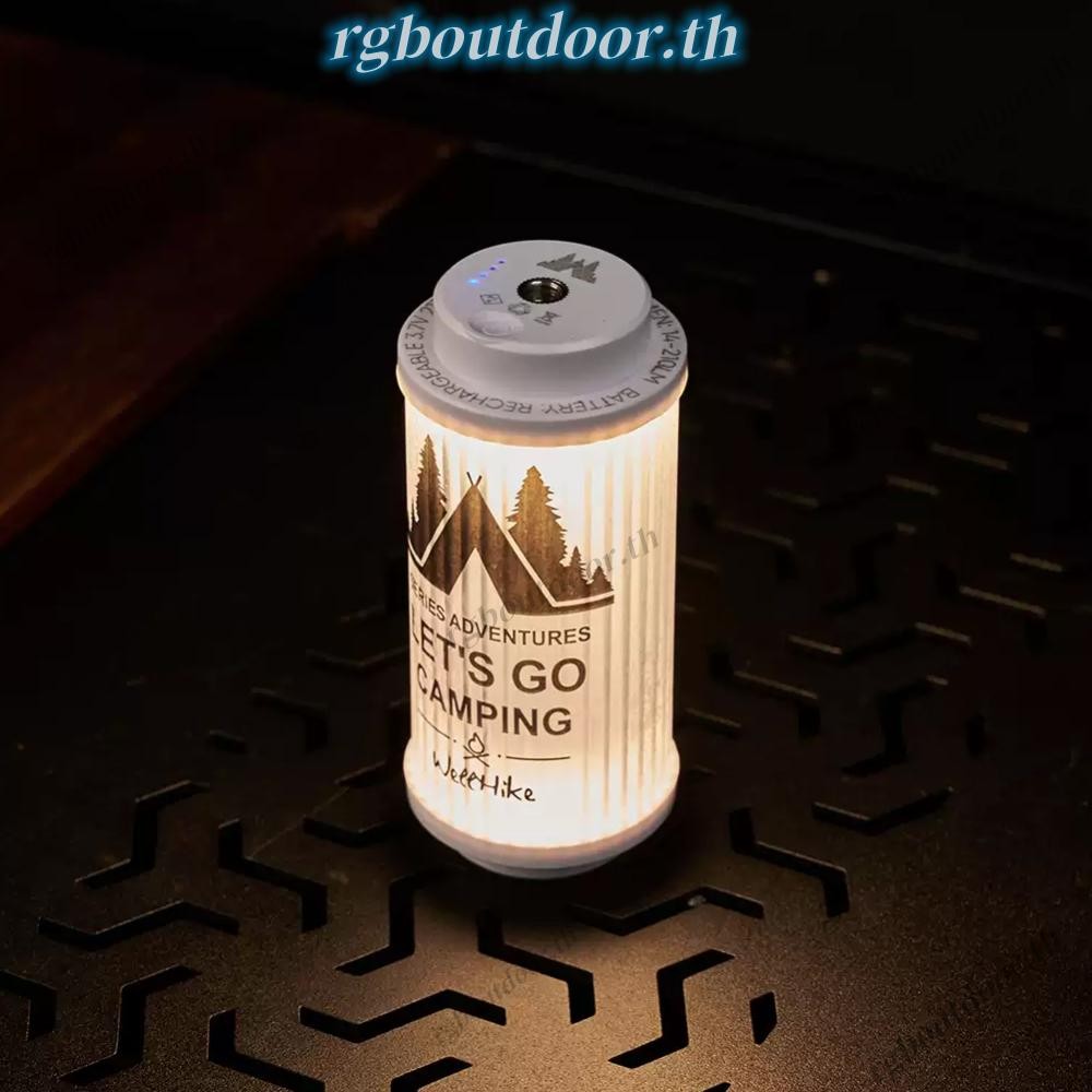 จัดส่งในกรุงเทพฯ🚚 ไฟ LED ตั้งแคมป์กลางแจ้ง USB ชาร์จ 4500mAh เต็นท์โคมไฟสําหรับไฟดับ