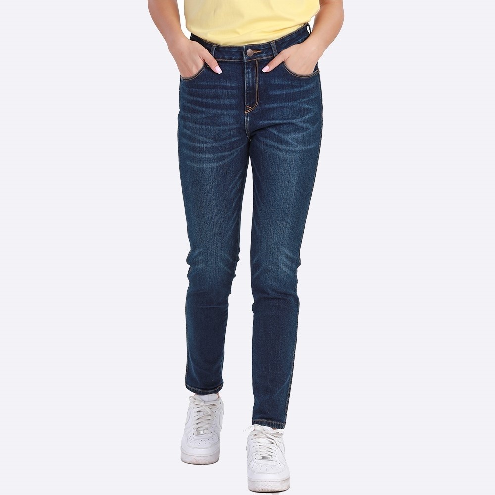 WRANGLER กางเกงยีนส์ผู้หญิง เอวสูง ทรงรัดรูป JESS รุ่น WR SC23WJESC03 สียีนส์