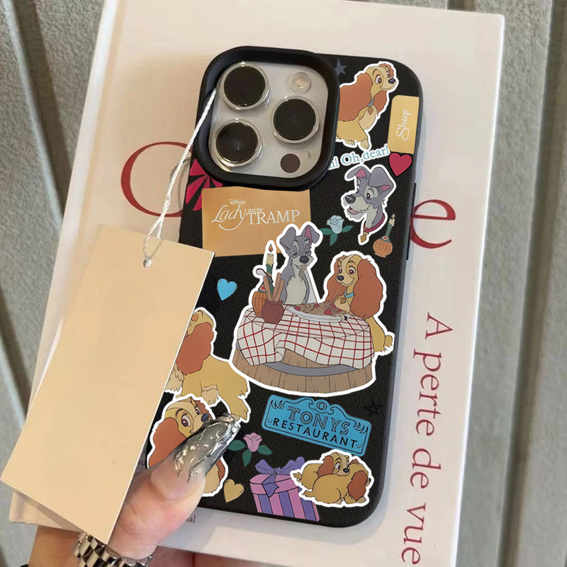 นุ่มและกันกระแทก หนัง เคสไอโฟน for iPhone 16 15 PROMAX 14 13 PRO 12 11 Pro Max XR XS 7 8Pสุนัขน่ารัก