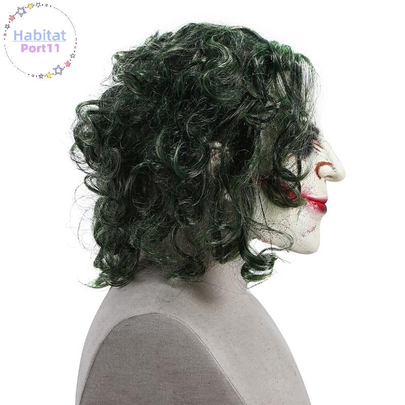 HabitatPort ฮาโลวีนคอสเพลย์สยองขวัญน่ากลัว Clown หน้ากากผมสีเขียว th ราคา ถูกที่สุด ดีลบีเคเค แกลเลอรีภาพที่ 3