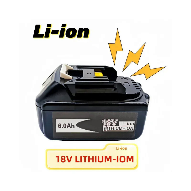 18V 6.0Ah Battery  Rechargeable Power Tools Battery 18V  with LED Li-ion Replacement LXT Replacement