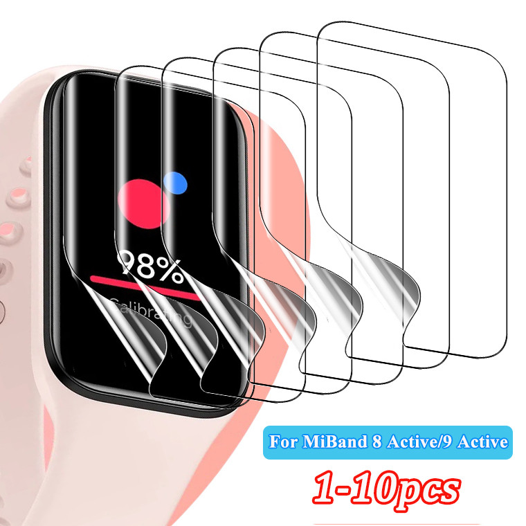ฟิล์มไฮโดรเจลสําหรับ Xiaomi Mi Band 9 Active Full Coverage Soft Screen Protector ฟิล์มสําหรับ Mi Ban