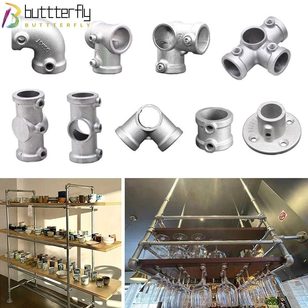 Buttterfly โครงยึด, หัวเข็มขัดคงที่ ข้อต่อท่อข้อศอก, DIY อลูมิเนียมอัลลอยด์เหล็กมุมท่อวงกลมเชื่อมต่อ