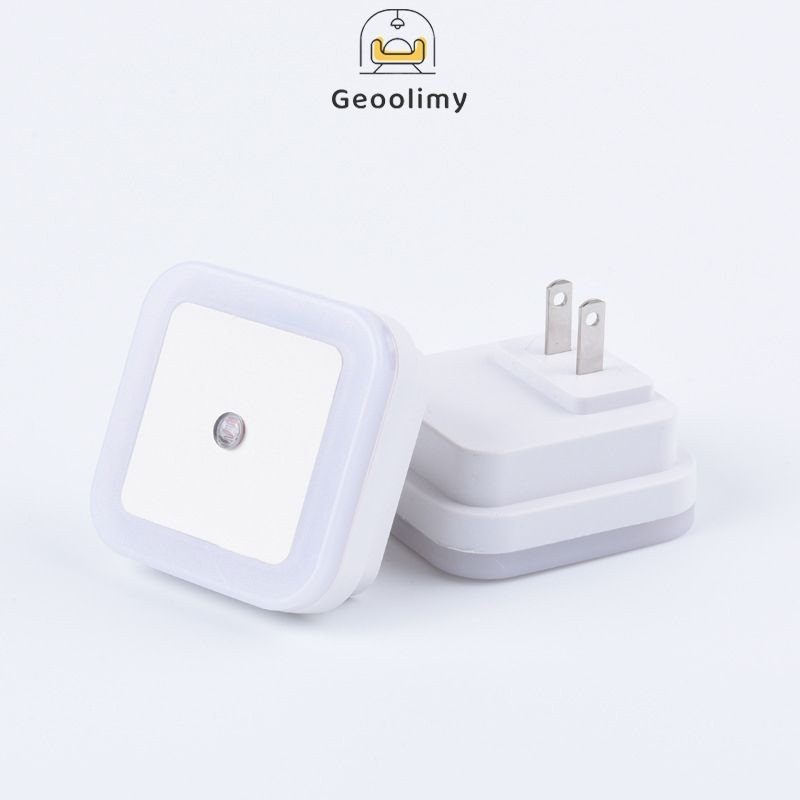 ไฟกลางคืน LED เซ็นเซอร์รถดับอัตโนมัติในที่มืดสีหลักคือสีอ่อนเหมาะสำหรับห้องพักบันไดทางเดินห้องน้ำห้อง โคมไฟ ✨Geoo
