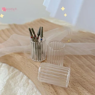 Renbg 1 PC ถ้วยเล็บถ้วยคริสตัลอะคริลิค Liquid ชามผู้ถือล้างเล็บปากกาจาน Dappen เล็บเครื่องมือ TH