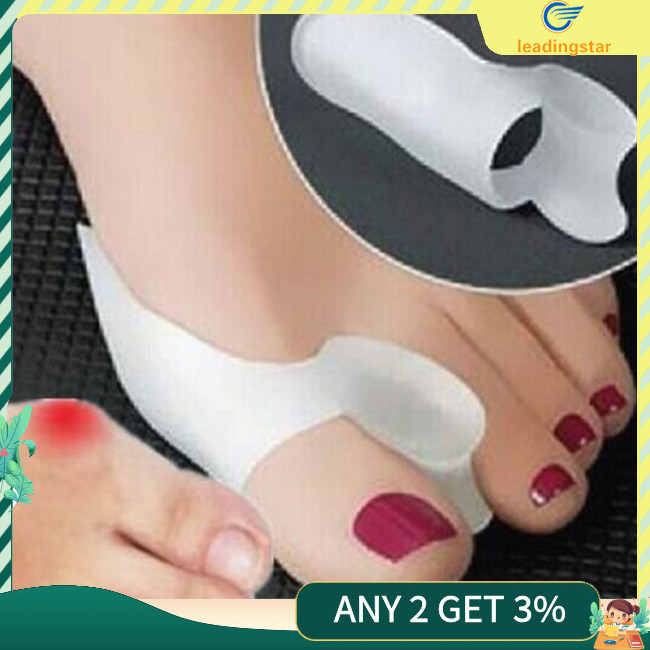 Leadingstar 1 คู่ซิลิโคนเจล Bunion Toe Corrector Orthotics Straightener Separator Adjuster