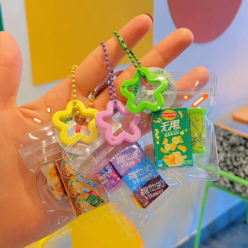 (โซ่ฟรี) กระเป๋าซิปล็อคพีวีซี อุปกรณ์เสริม DIY พร้อมถุงเก็บรู