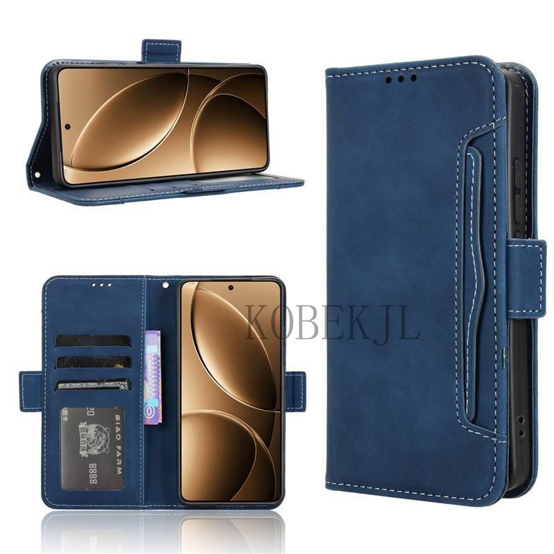 Multi-Card Slots Casing Xiaomi Redmi K80 Pro Wallet Case RedmiK80 K80Pro PU Leather Card Stand Holde