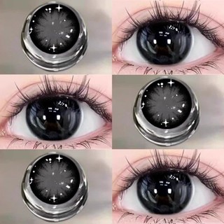 (มีค่าสายตา:0°-600°) 1 คู่/2 ชิ้น 14.5มม คอนแทคเลนส์สี คอนแท…