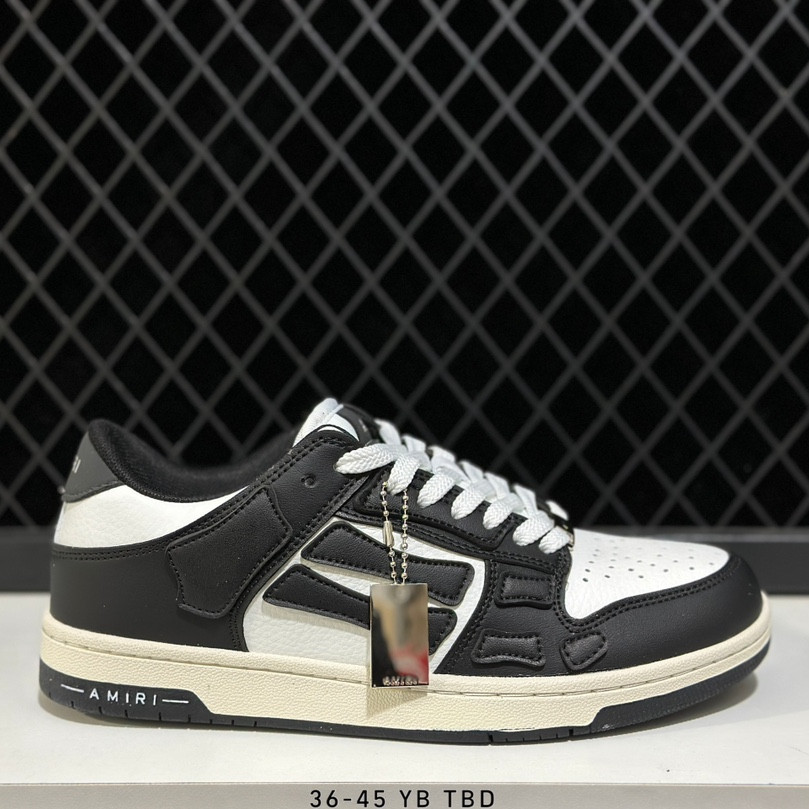 Amiri Skeleton low-skel TOP sneakers รองเท้าสนีกเกอร์ลำลองสำหรับผู้ชายและผู้หญิง