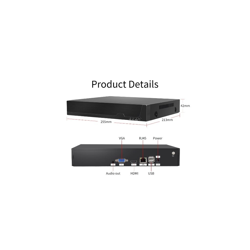 Vstarcam NVR3208L NVR3216L N8216 เครื่อง NVR 8CH -16CH เครื่องบันทึกกล้องวงจรปิด รองรับONVIF รองรับHDDได้ 10TB