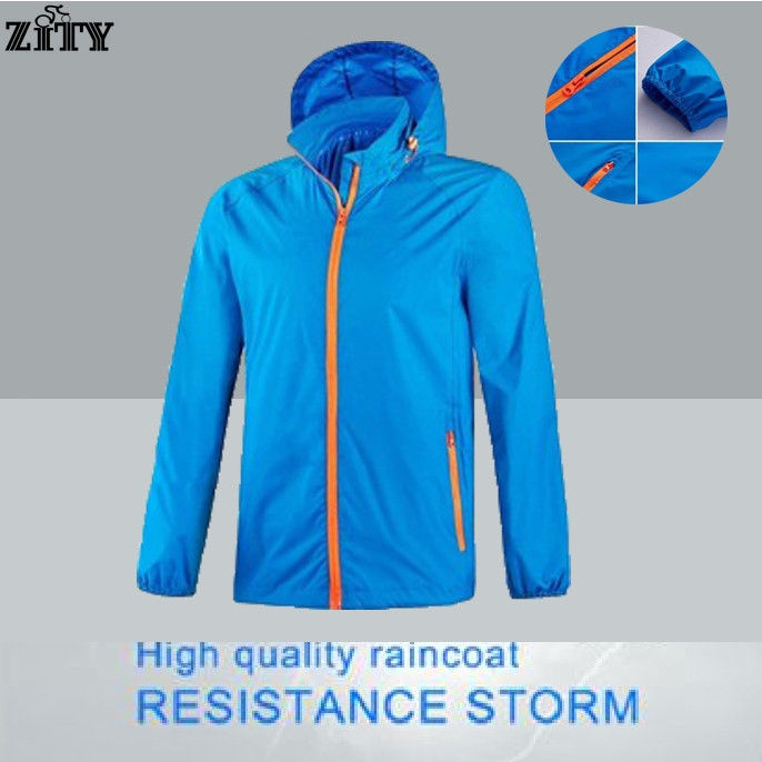 ZITYเสื้อกันฝนผู้ชาย กันน้ำ น้ำหนักเบา เสื้อกันฝนคลุมด้วยผ้าสำหรับตกปลา เดินป่า งานฟาร์ม