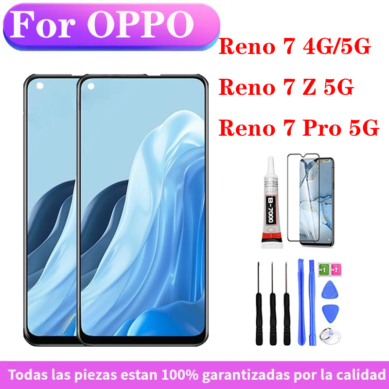 OLED OPPO Reno 7 4G 5G Reno 7Z 5G Reno 7 Pro 5G จอแสดงผล LCD หน้าจอสัมผัสเปลี่ยน