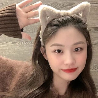 ใหม่แฟชั่นน่ารักหูแมวที่คาดผมหูแมวนุ่มที่คาดผมหูแมวเกาหลีที่เรียบง่ายแฟชั่นล้างหน้าเครื่องประดับผม G3293