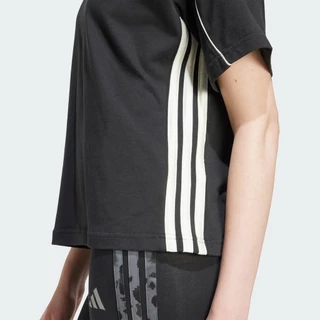 adidas Lifestyle Stadium 3-Stripes Tee Women Black JV7009