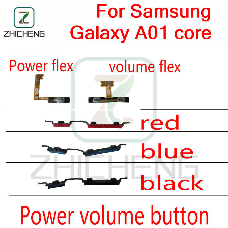 สําหรับ Samsung Galaxy A01 core ปุ่มเปิดปิดระดับเสียงและปุ่มหน้าจอล็อค