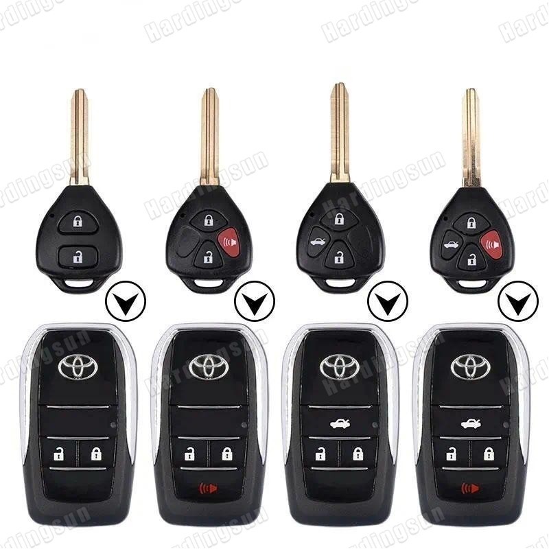 กุญแจพลิกดัดแปลงTOYOTA Toyota Corolla Camry RAV4 Reiz Flip Key Cover Accessories