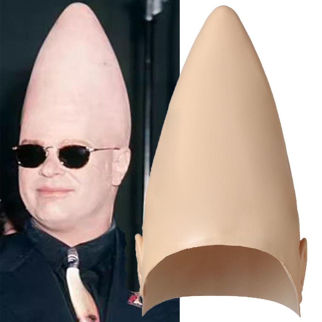 หมวกฮาโลวีนชี้ Alien Coneheads หน้ากากแต่งตัวตลกตลกคอสเพลย์แต่งตัว Props FEP5