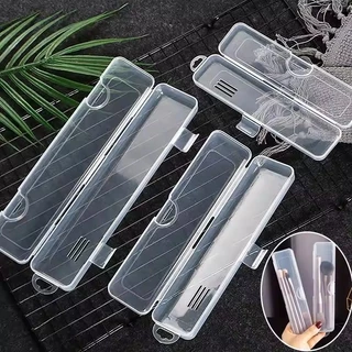 ที่ใส่แปรงเครื่องสําอางแบบใส Travel Organizer สําหรับเครื่องมือแต่งหน้าปากกาช้อนส้อมกล่องเก็บหลายขนาด