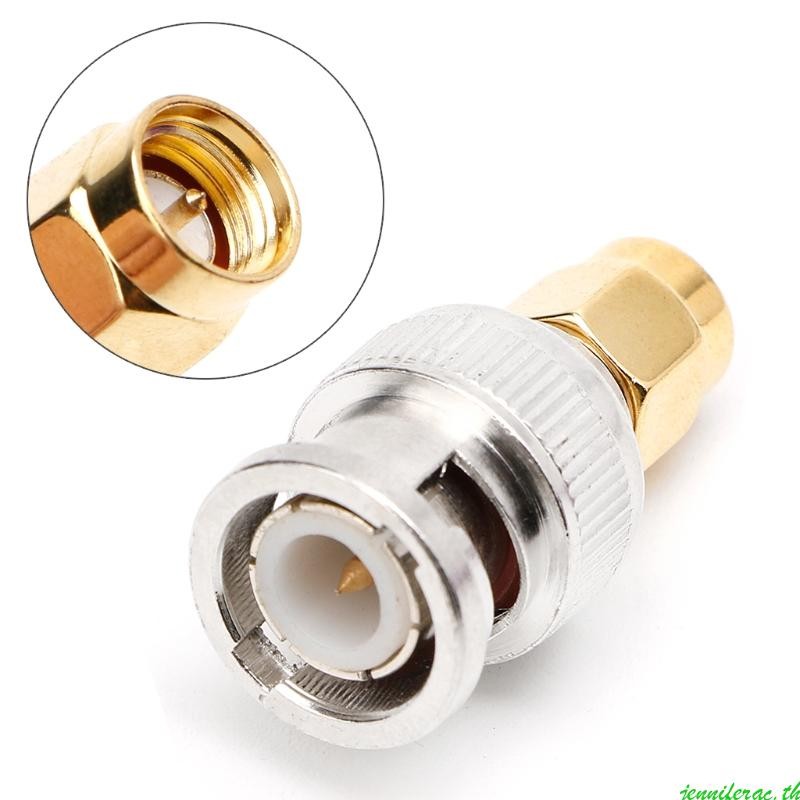 Jenniferac SMA-BNC-JJ RF Coaxial Coax Adapter SMA Male to BNC Male Plug Straight