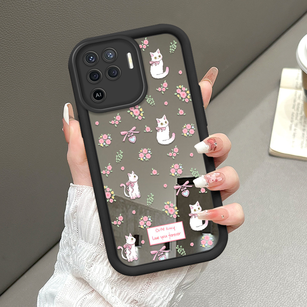 OPPO A94 Reno 5F F19 Pro สําหรับกระจก Softcase กรณี HP โทรศัพท์ Kesing ปลอก 8365 JZ