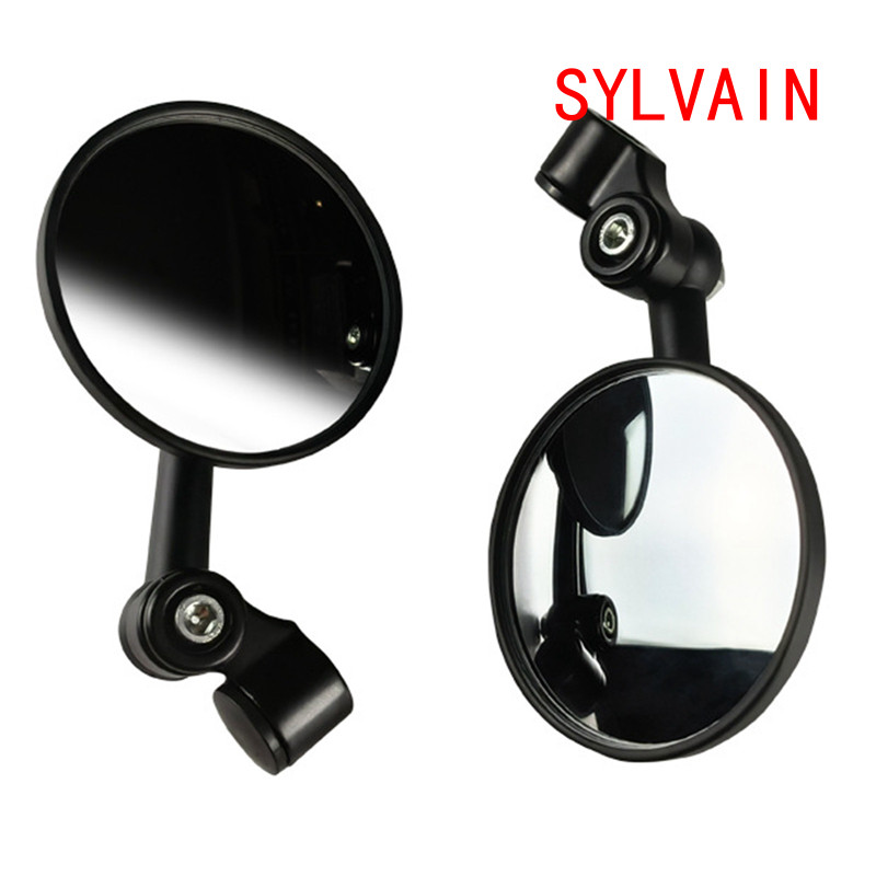 กระจกมองหลังรถจักรยานยนต์ กระจก Convex อลูมิเนียม Ultra-HD การออกแบบขาไก่ Universal Fit อุปกรณ์เสริมรถยนต์ไฟฟ้า