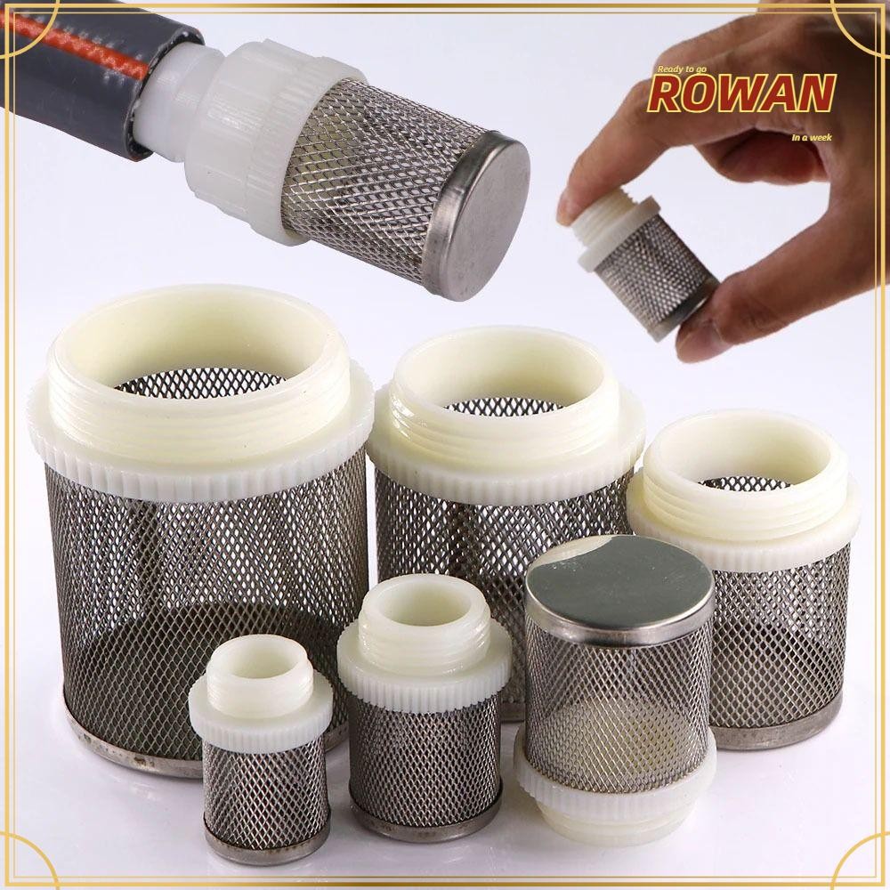 ROWANS 1 ชิ้นท่อกรอง,น้ําทําความสะอาดปั๊มน้ํา Fitting ตาข่ายกรองหน้าจอ, Joint Percolator 1/2 "3/4" 1" 304 สแตนเลสกรองสําหรับ Micro ชลประทาน Aquarium Fish Tank