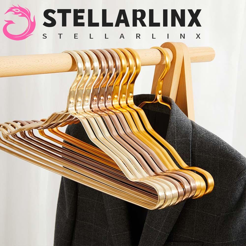 STELLARLINX ไม้แขวนเสื้อ Anti-slip Windproof อลูมิเนียมตู้เสื้อผ้า Space Saver Multicolor Organizor Drying Rack