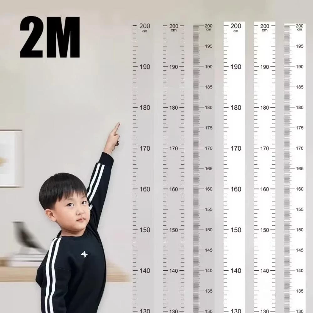 สติกเกอร์วัดส่วนสูง กูทฮอป, แผนภูมิการเจริญเติบโตของเด็กที่ถอดออกความสูง 2ม, สติกเกอร์แผนภูมิการเจริญเติบโตแบบโปร่งใสแบบมีกาวในตัวกันน้ําใช้ในบ้าน thumbnail 7