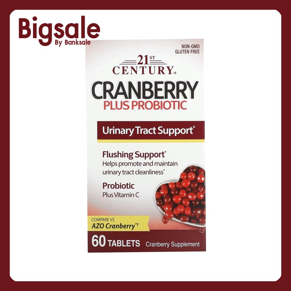 21st Century, Cranberry Plus Probiotic, 60 Tablets