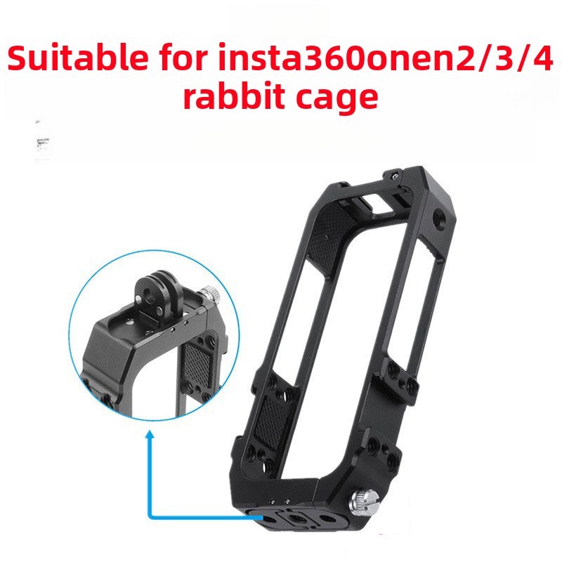 เหมาะสําหรับ Insta360 one x2 x3 x4 กรงกระต่ายกล้องกีฬาแบบพาโนรามากรอบอลูมิเนียมเคสป้องกัน