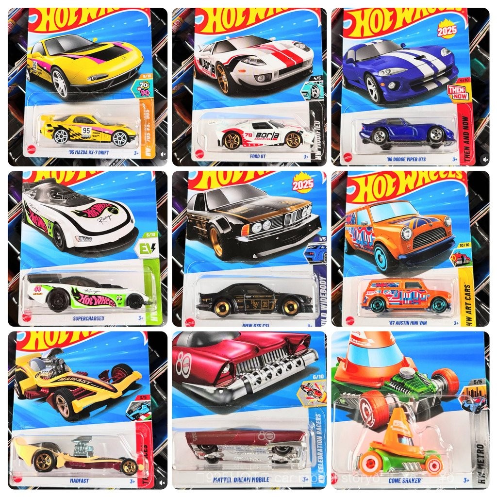 รถ Hot Wheels 25H ยอดนิยม Puka BMW Mazda Ford GT40 Supercar C4982 ของเล่นของขวัญ โมเดลโลหะหล่อ 5RJ0