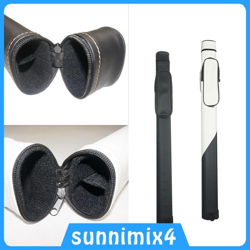 [H2Sports] Pool Cue Case Carry Bag 1/2 Snooker Billiard Cue Case Protective Carrier PU