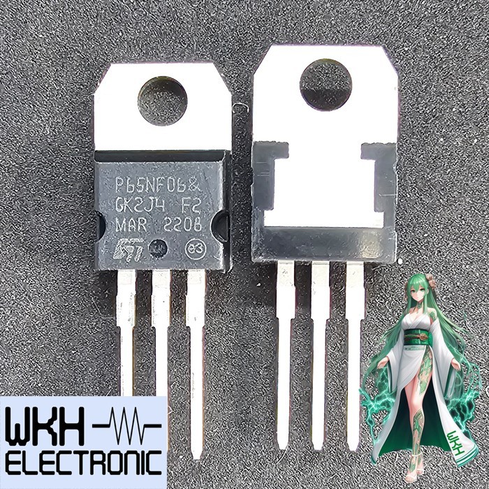เครื่องมือชิ้นส่วน STP65NF06 P65NF06 60A 60V N-channel Power MOSFET TO-220 BI18