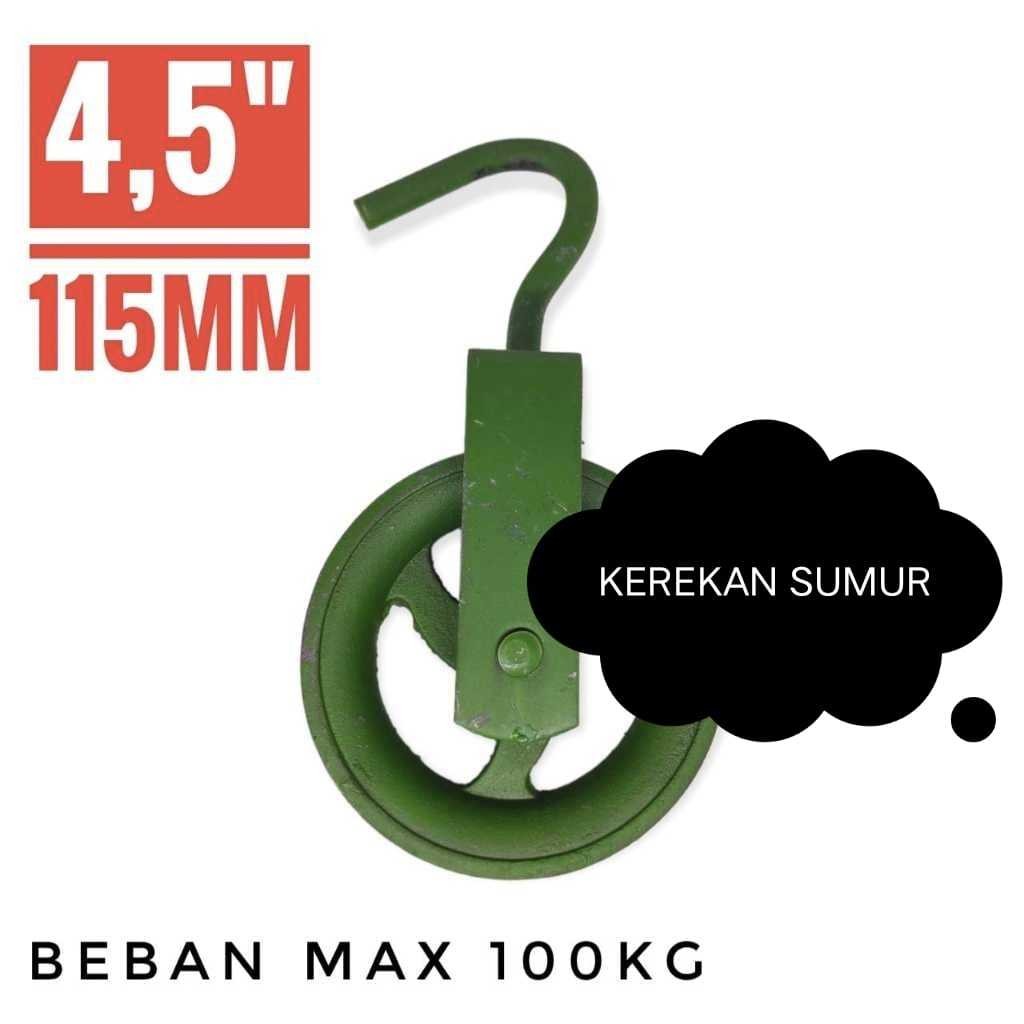 4.5" SUPER THICK 115mm CAST IRON PULLEY 100kg CAST IRON PULLEY