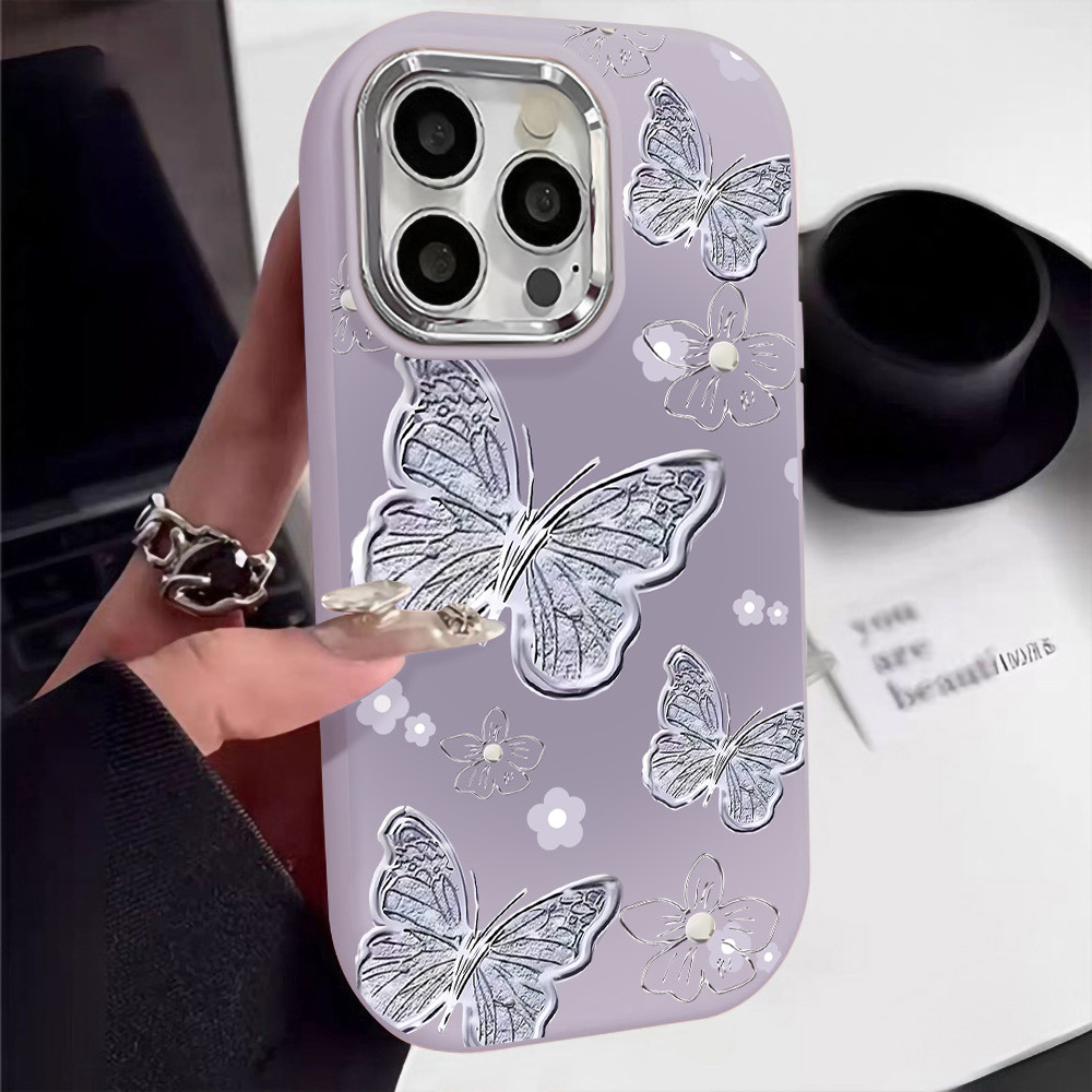 แฟชั่นเคส สไตล์เกาหลี For iPhone 11 13 17 16 12 15 14 13 Pro Max 7 8 เคสน่ารัก 16 Pro Max เคสไอโฟน13