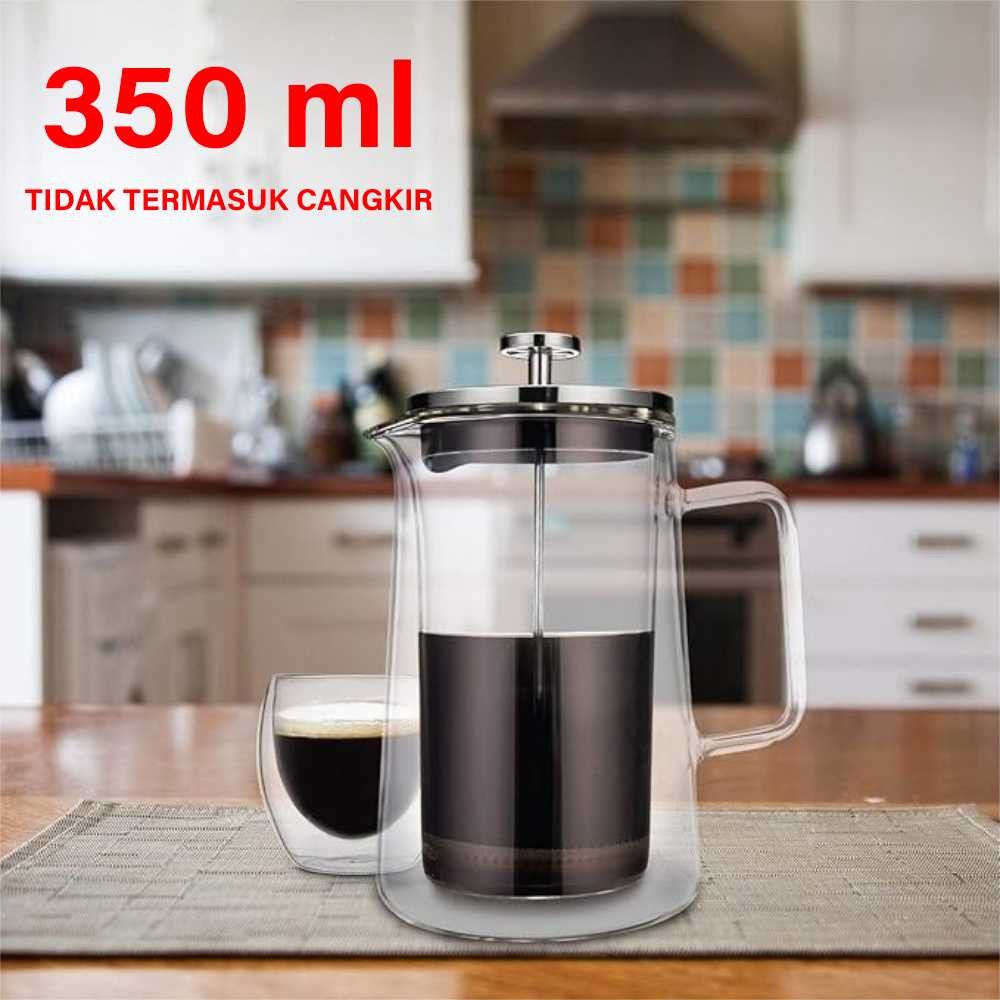 [AURORA] Bodum French Press Double Wall Glass Coffee Pot - BD630
