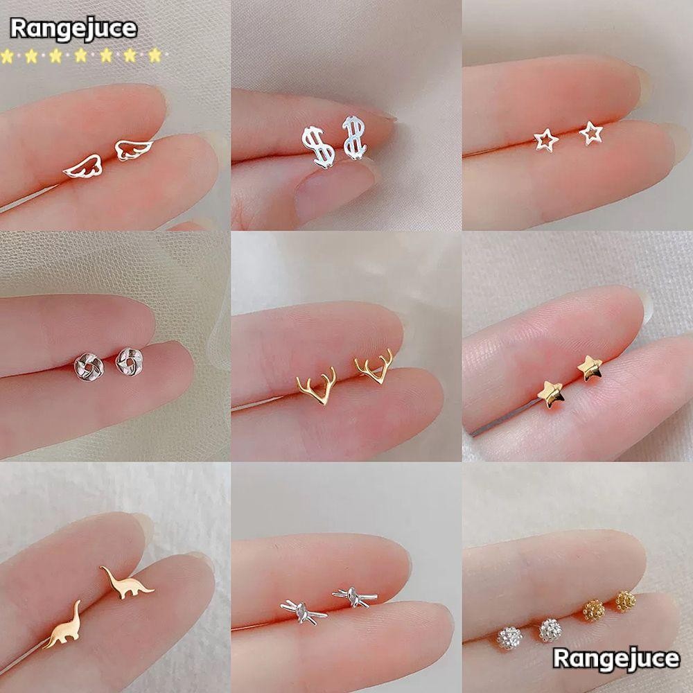RANGEJUCE Heart Star Circle ของขวัญ Helix กระดูกอ่อน Tragus 925 เงิน Hypoallergenic เจาะหูเครื่องประดับ